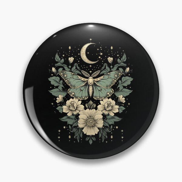 Item preview, Goblincore Moth and Butterfly moonphases Flowers cottagecore designed and sold by ALICIAxGONZALEZ.