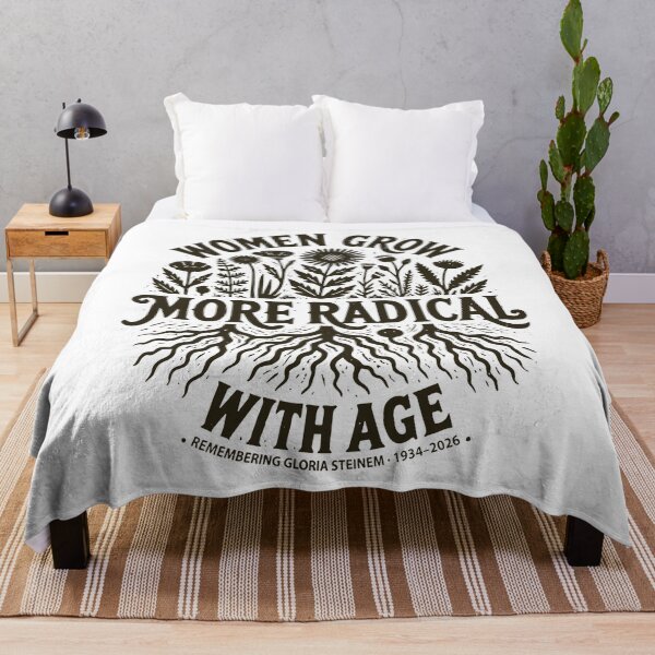Item preview, Gloria Steinem - Gloria Steinem Memorial - Feminist Quote - Feminist Icon designed and sold by FrancesRobb.