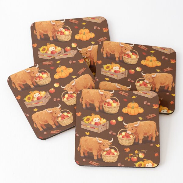Item preview, Highland Cow & Apple Harvest designed and sold by DumpsterSage.