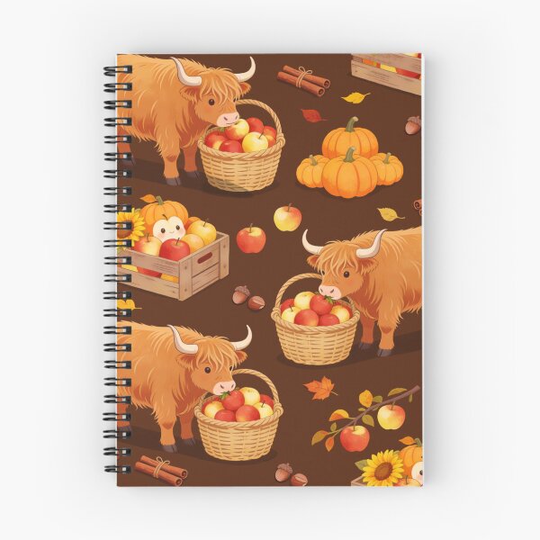 Item preview, Highland Cow & Apple Harvest designed and sold by DumpsterSage.