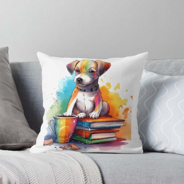 Item preview, Books And Coffee And Dogs And Social Justice Art Illustration designed and sold by blowerkatherine.