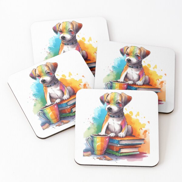 Item preview, Books And Coffee And Dogs And Social Justice Art Illustration designed and sold by blowerkatherine.