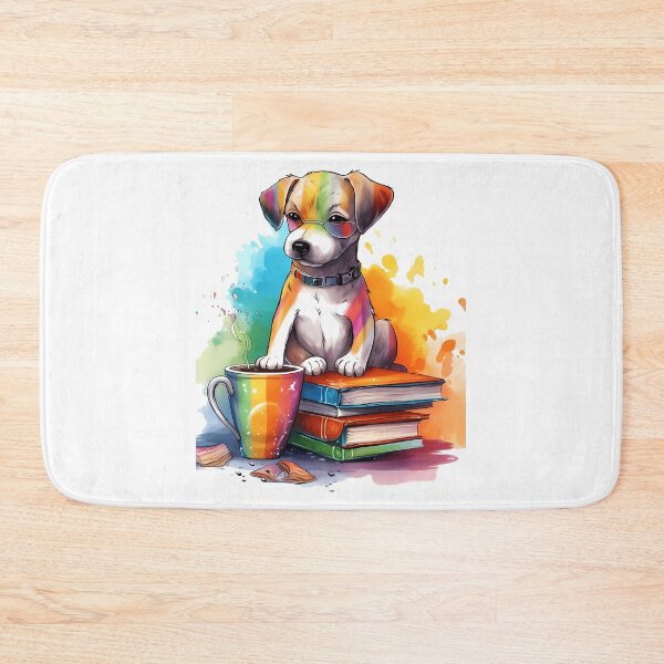 Item preview, Books And Coffee And Dogs And Social Justice Art Illustration designed and sold by blowerkatherine.