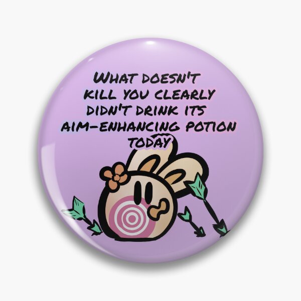Item preview, What doesn't kill you clearly didn't drink its aim-enhancing potion today - Claninchen bunny designed and sold by Claninchen.