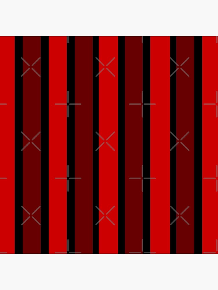 BLACK AND DOUBLE RED THICK STRIPES FOR VIBRANT HOME DECOR AND EYE CATCHING CLOTHING by ozcushionstoo