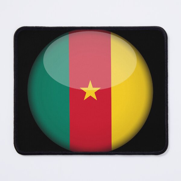 Item preview, Cameroonian 3D Round Flag Cameroon Pride Design designed and sold by YAZ.