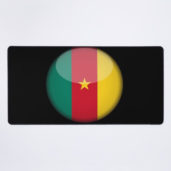 Item preview, Cameroonian 3D Round Flag Cameroon Pride Design designed and sold by YAZ.