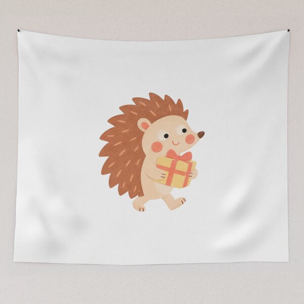 Item preview, Hedgehog with a Ribbon Parcel designed and sold by The-Art-of-D.