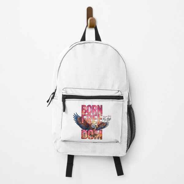 Item preview, Born Freedom Eagle Sunset Motivational Quote Art designed and sold by Vibe-Vary.