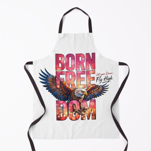 Item preview, Born Freedom Eagle Sunset Motivational Quote Art designed and sold by Vibe-Vary.