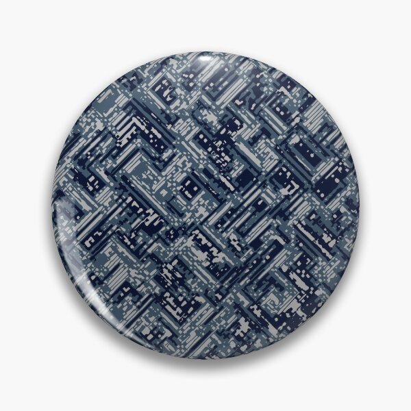 Item preview, Winter Camouflage Distorted Lines Patterns in Blue Shades designed and sold by ShopieHome.