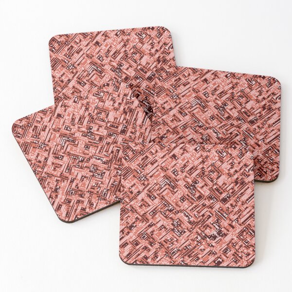 Item preview, Lush Lava Camouflage Distorted Lines Patterns in Red and Orange designed and sold by ShopieHome.