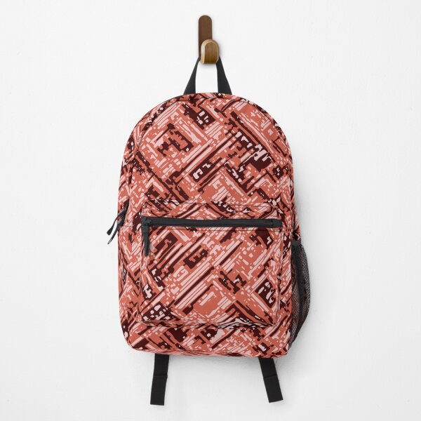 Item preview, Lush Lava Camouflage Distorted Lines Patterns in Red and Orange designed and sold by ShopieHome.