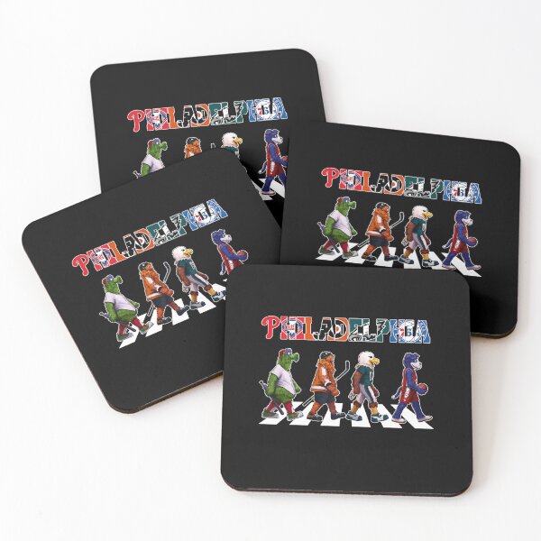 Item preview, Philly Mascots Abbey Road Mashup  designed and sold by Sketchquad.