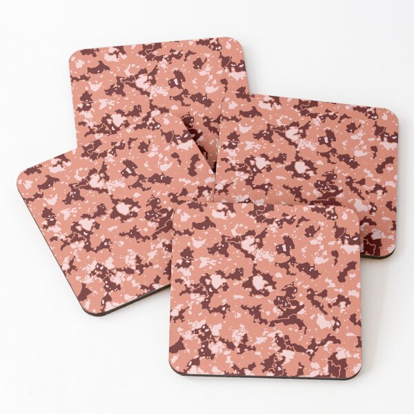 Item preview, Lush Lava Camouflage Distorted Glass Canvas Patterns in Red and Orange designed and sold by ShopieHome.