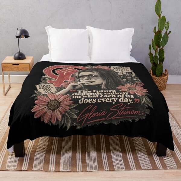 Item preview, Gloria Steinem - Gloria Steinem Memorial - Feminist Quote - Feminist Icon designed and sold by FrancesRobb.