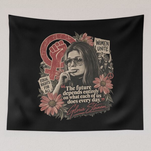Item preview, Gloria Steinem - Gloria Steinem Memorial - Feminist Quote - Feminist Icon   designed and sold by FrancesRobb.