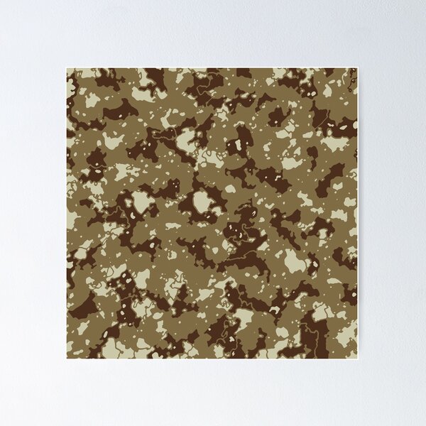 Item preview, Desert Camouflage Distorted Glass Canvas Patterns in Green, Brown and Sand designed and sold by ShopieHome.