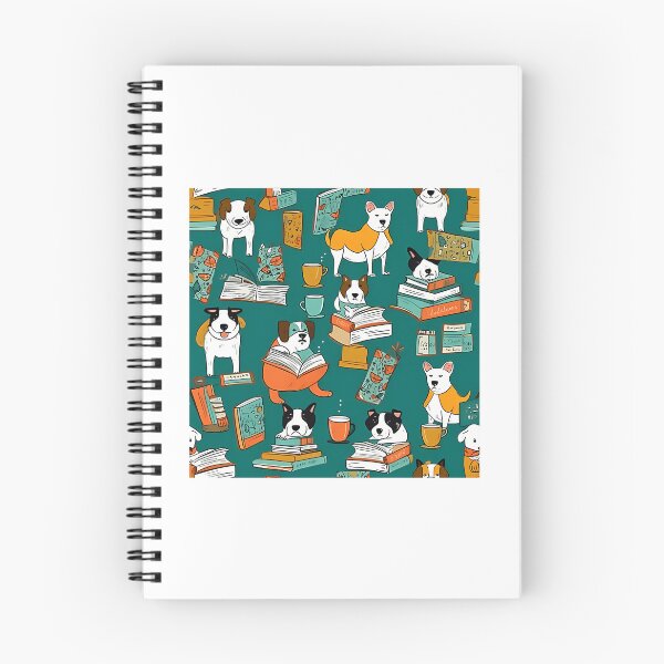Item preview, Books And Coffee And Dogs And Social Justice. Cartoon Pattern designed and sold by blowerkatherine.