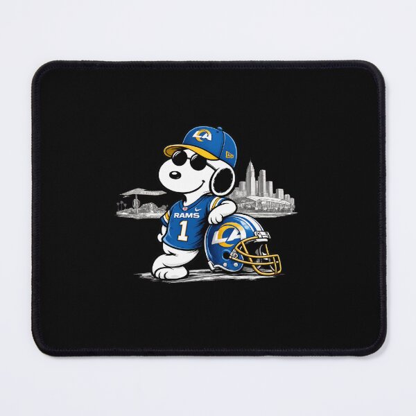 Item preview, Snoopy Rams Fanatic with Helmet and City designed and sold by Sketchquad.