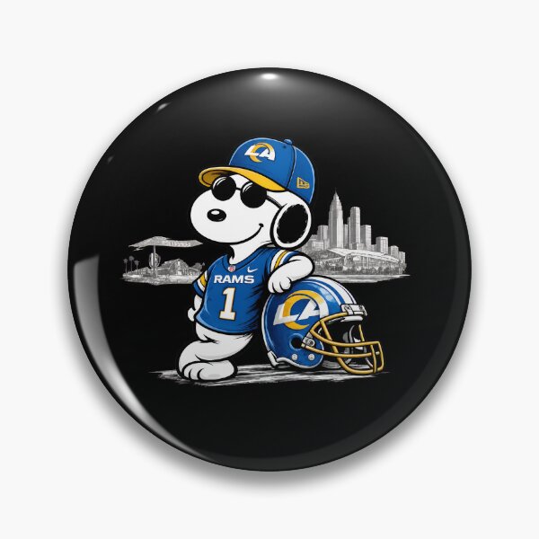 Item preview, Snoopy Rams Fanatic with Helmet and City designed and sold by Sketchquad.
