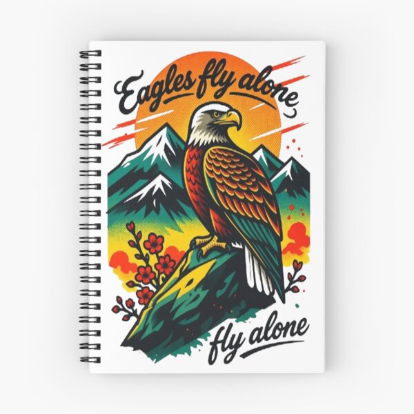Item preview, Eagles Fly Alone Retro Design designed and sold by StreetWave01.