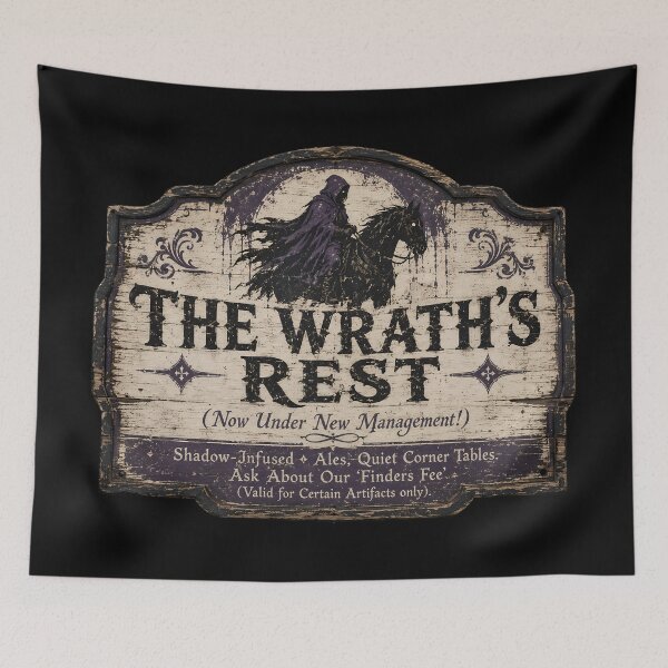 Item preview, Shadow Guild Tavern and Inn Sign Graphic designed and sold by agearb.