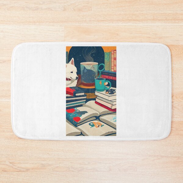 Item preview, Books And Coffee And Dogs By Callisc Arts designed and sold by blowerkatherine.