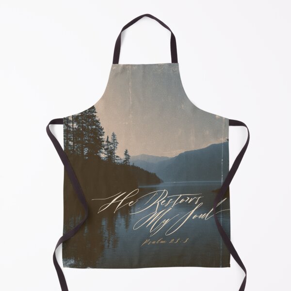 Item preview, He Restores My Soul Psalm 23:3 Vintage Nature designed and sold by NicolasGlowArt.
