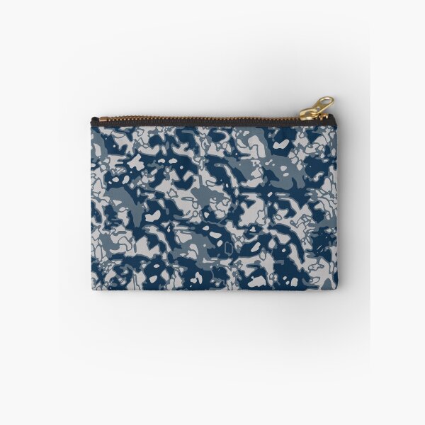 Item preview, Winter Camouflage Distorted Glass Blocks Patterns in Blue Shades designed and sold by ShopieHome.