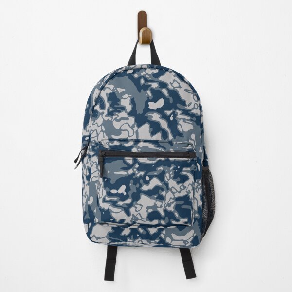 Item preview, Winter Camouflage Distorted Glass Blocks Patterns in Blue Shades designed and sold by ShopieHome.
