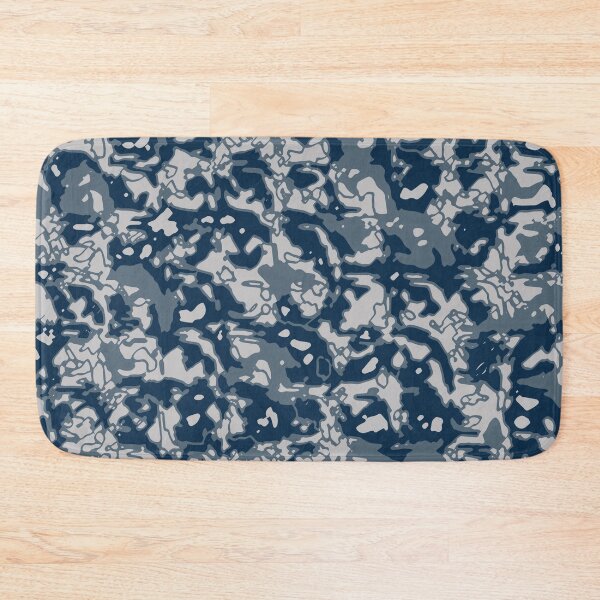 Item preview, Winter Camouflage Distorted Glass Blocks Patterns in Blue Shades designed and sold by ShopieHome.