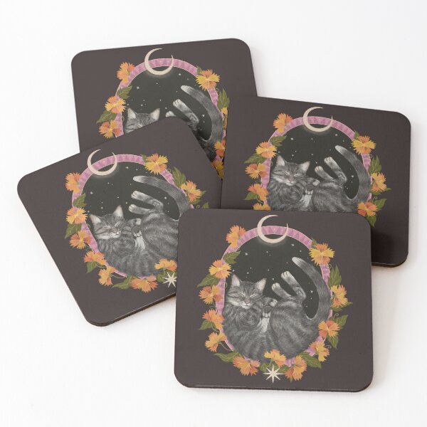 Item preview, Cat Sleeping Under the Crescent Moon designed and sold by lauragraves.