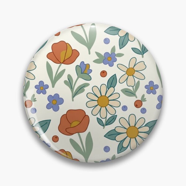 Item preview, Groovy 70s Retro Floral Pattern designed and sold by ShivCraftStudio.