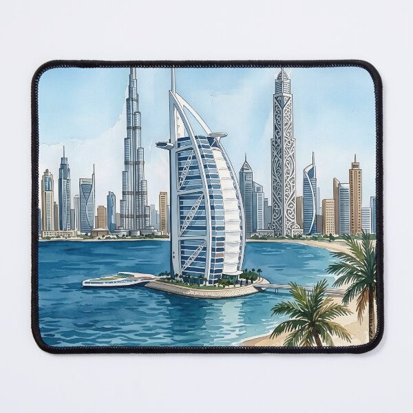 Item preview, Dubai Burj Al Arab Travel – UAE Skyline Art designed and sold by POSTERIOCREW.