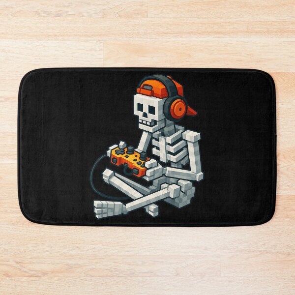 Item preview, Halloween Skeleton Gamer Pixel Video Gaming Boys Men Kids designed and sold by ALICIAxGONZALEZ.