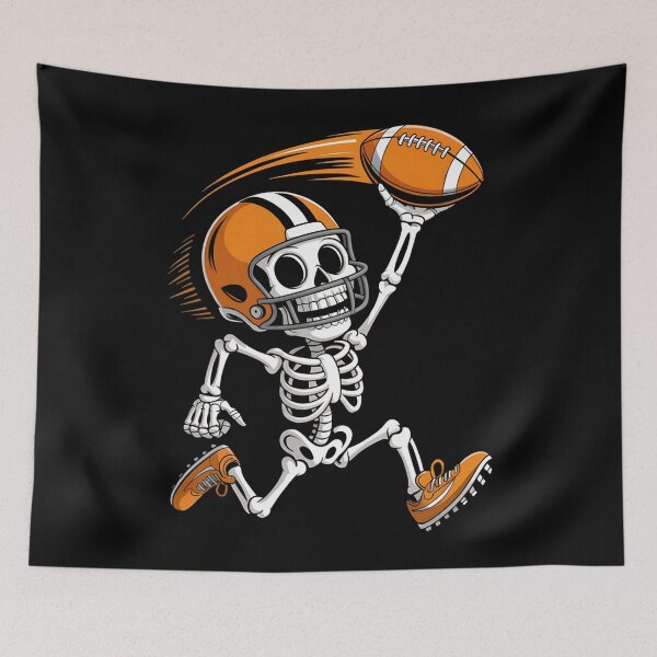 Item preview, Halloween Skeleton Funny Football Shirt for Teens Boys Men designed and sold by ALICIAxGONZALEZ.