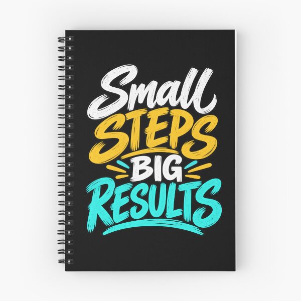 Item preview, Small Steps Big Results Motivational Quote designed and sold by SophistiPrints.