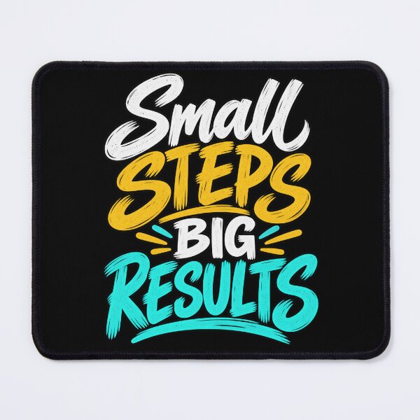 Item preview, Small Steps Big Results Motivational Quote designed and sold by SophistiPrints.