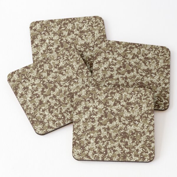 Item preview, Desert Camouflage Artistic Sponge Patterns in Green, Brown and Sand designed and sold by ShopieHome.