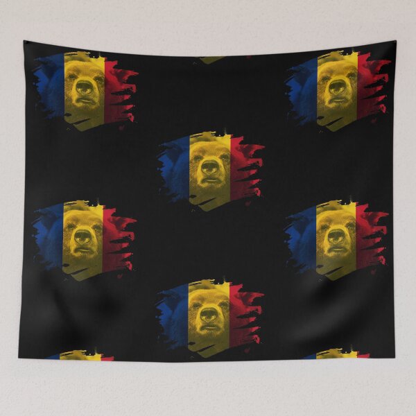 Item preview, Romania Flag & Bear - Romanian Pride Design designed and sold by ockshirts.