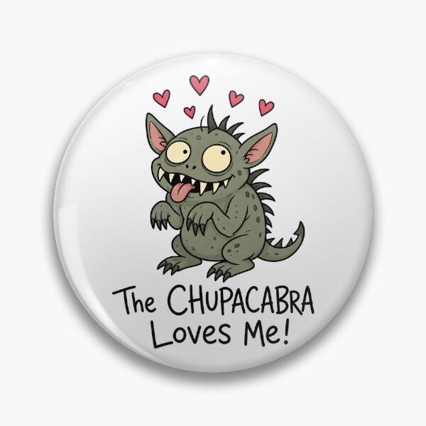 Item preview, The Chupacabra Loves Me Funny Cryptid Cartoon designed and sold by ShirtWreck.