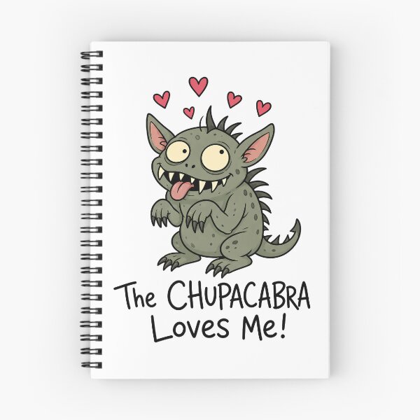 Item preview, The Chupacabra Loves Me Funny Cryptid Cartoon designed and sold by ShirtWreck.