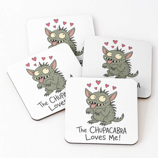 Item preview, The Chupacabra Loves Me Funny Cryptid Cartoon designed and sold by ShirtWreck.