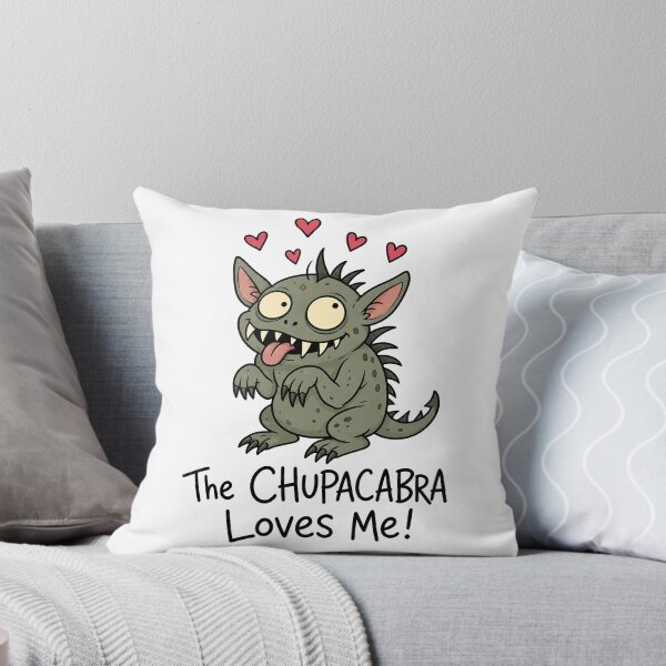 Item preview, The Chupacabra Loves Me Funny Cryptid Cartoon designed and sold by ShirtWreck.