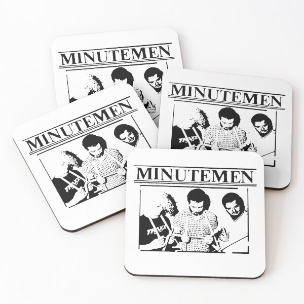 Item preview, Minutemen Punk Band Vintage Black White Rock Fan Art designed and sold by MallieSanford.