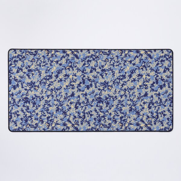 Item preview, Phantom Blue Camouflage Artistic Sponge Patterns in Blue Shades and Beige designed and sold by ShopieHome.