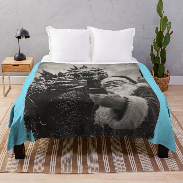 Item preview, Godzilla Santa Claus Vintage Selfie Photo designed and sold by Watersongnerd.