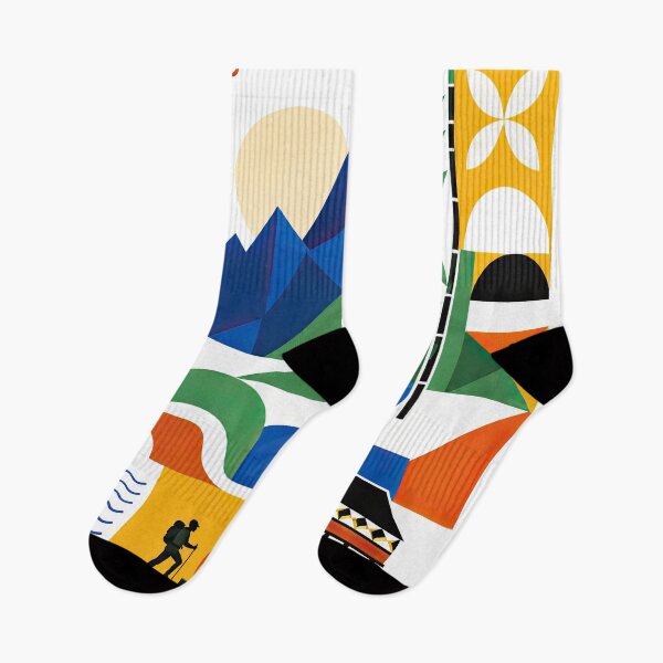 Item preview, Colorful geometric travel poster illustrating Luang Namtha, Laos designed and sold by ckybe.