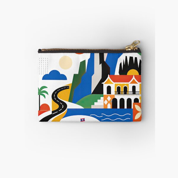 Item preview, Colorful stylized travel poster featuring a coastal city, designed and sold by ckybe.